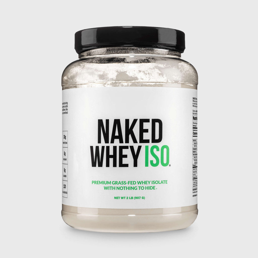 Grass Fed Whey Isolate Protein Powder - Unflavored - Post Workout Protein Blend