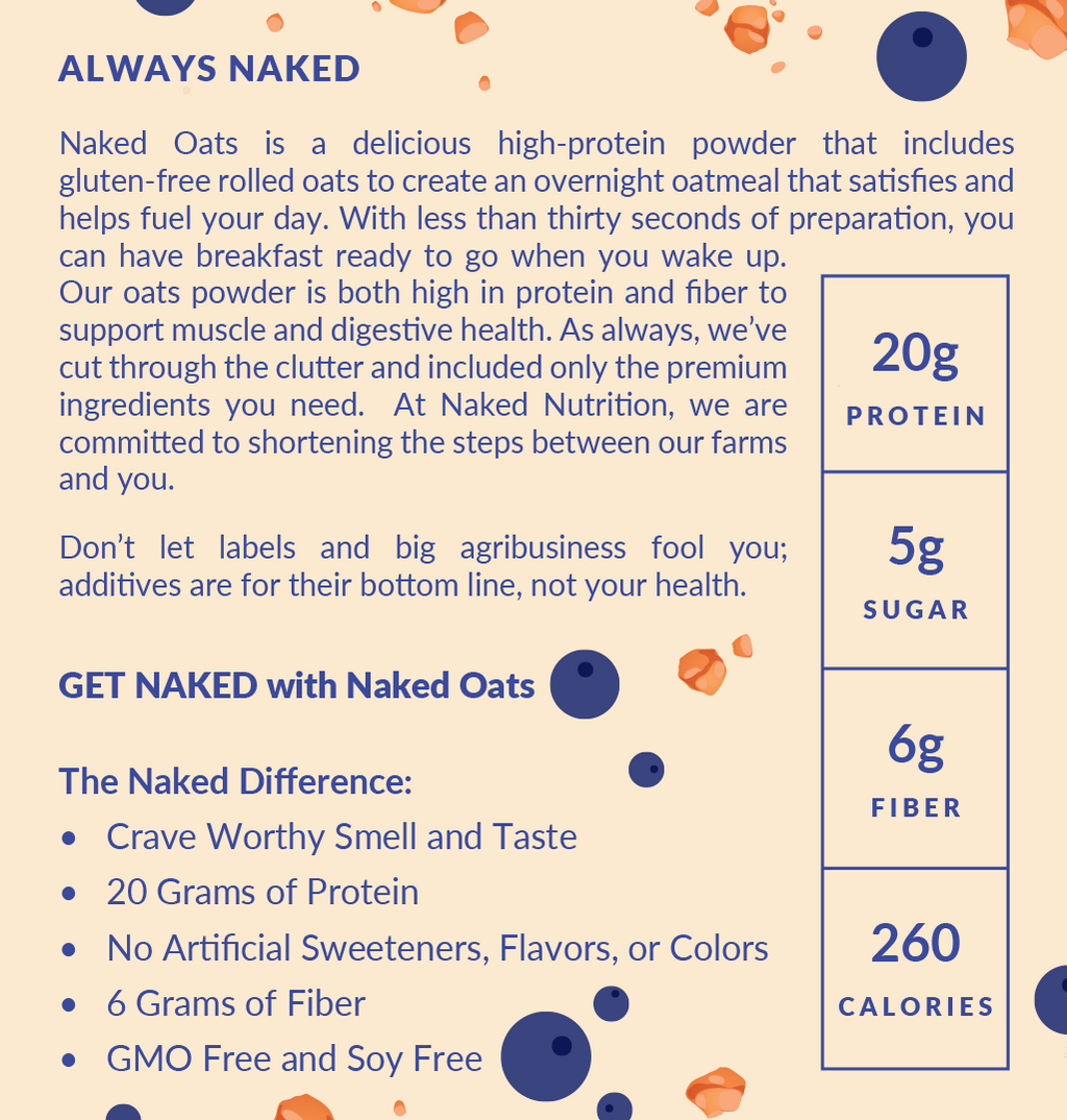 Blueberry Cobbler Protein Oats - Blueberry Cobbler - Daily Active Lifestyle Essential