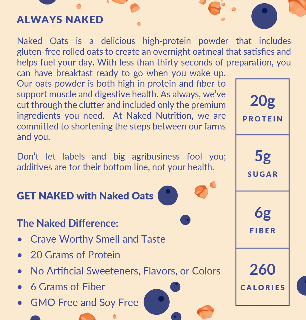 Blueberry Cobbler Protein Oats - Blueberry Cobbler - Daily Active Lifestyle Essential