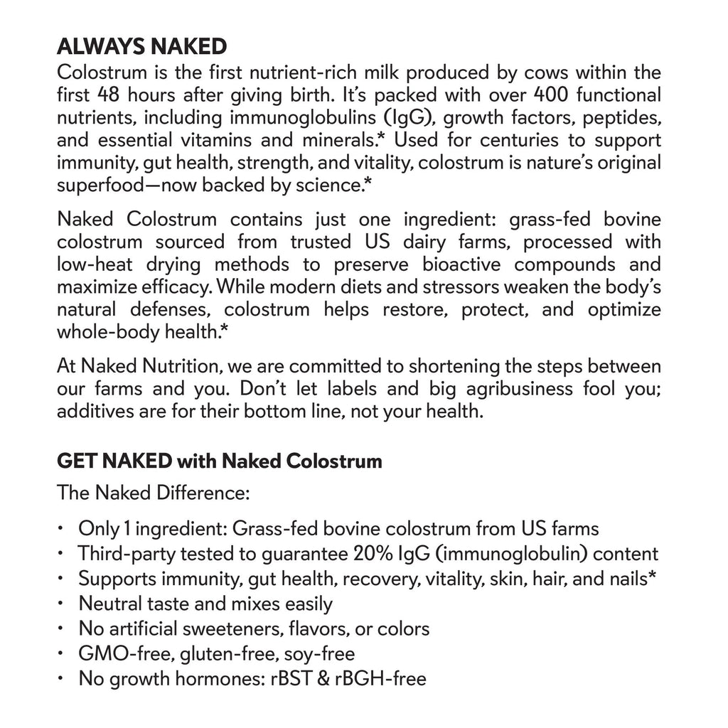 Grass-Fed Colostrum Powder - Colostrum Powder - Everyday Wellness Drink Mix