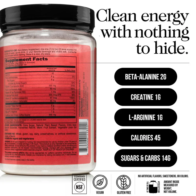 Cherry Lime Pre Workout Supplement - Cherry Lime - Simple Pre Training Boost