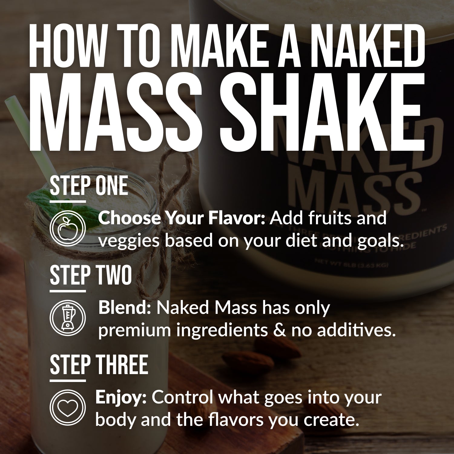 Chocolate Peanut Butter Mass Gainer Protein Supplement - Chocolate PB - Serious Muscle Building Nutrition