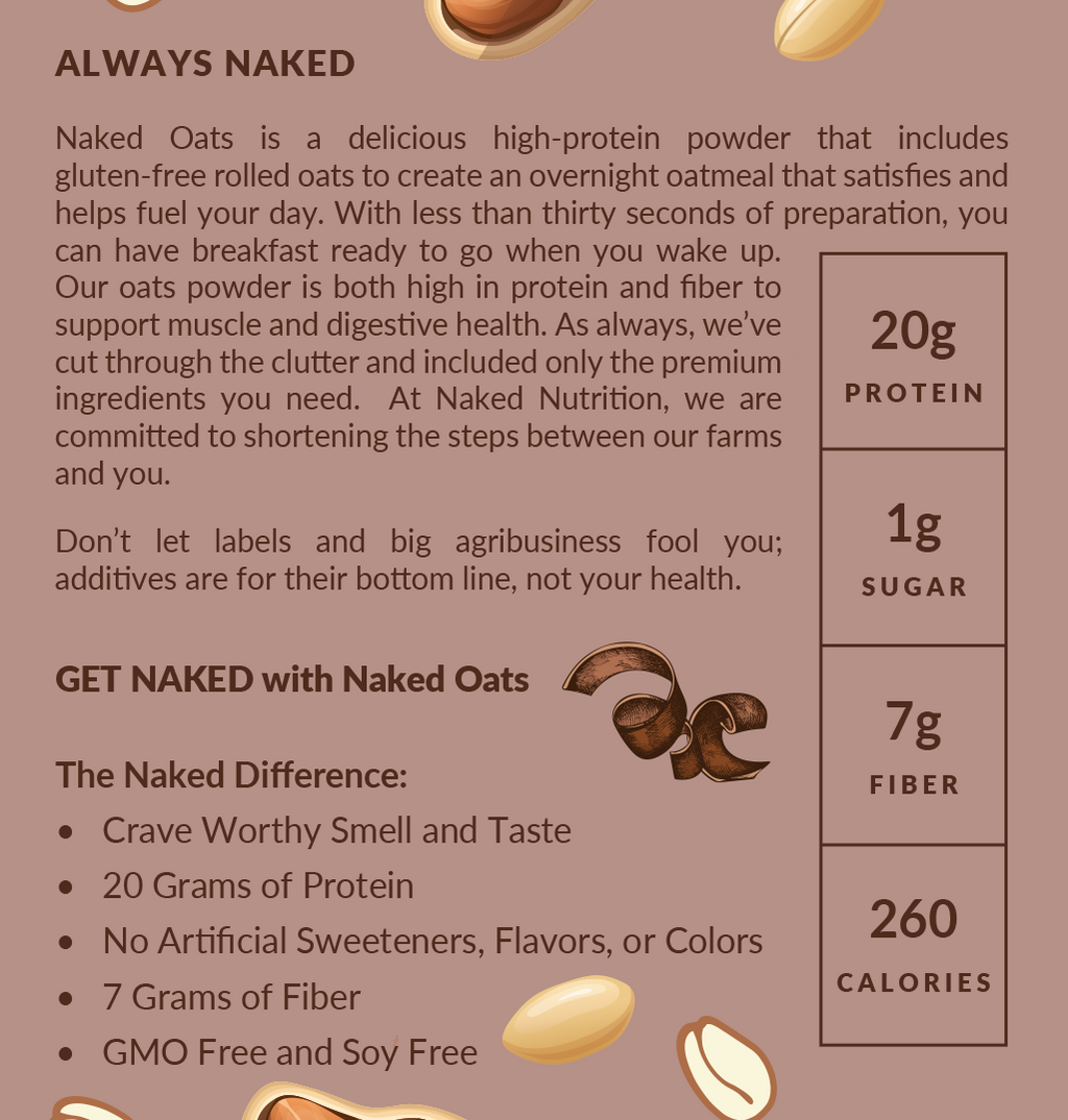 Chocolate Peanut Butter Protein Oats - Chocolate Peanut Butter - Daily Active Lifestyle Essential