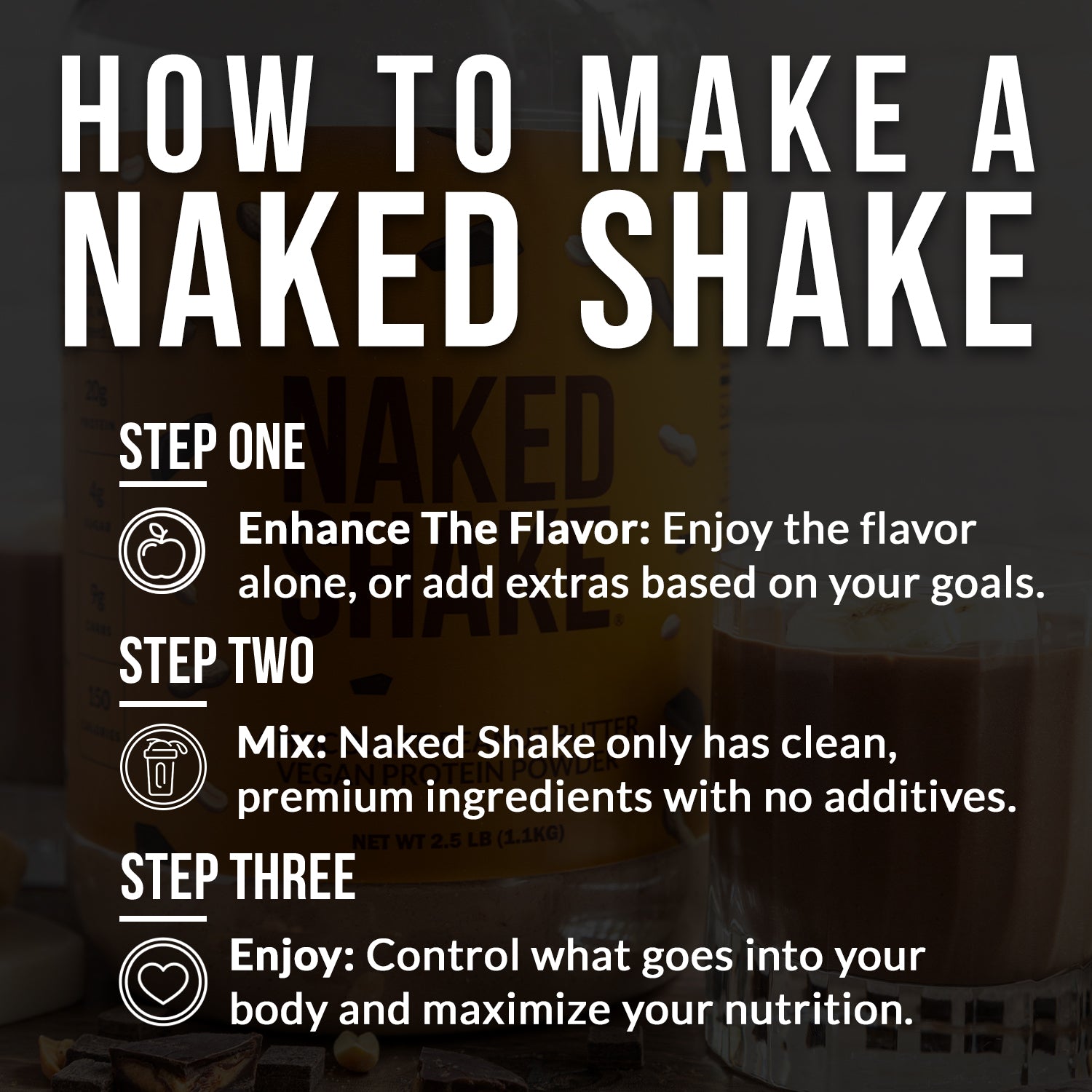 Chocolate PB Protein Shake - Chocolate Peanut Butter - Daily Active Lifestyle Essential