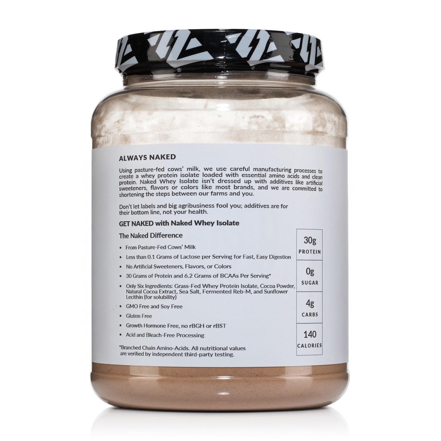 Chocolate Grass-Fed Whey Isolate Protein Powder - Chocolate - Post Workout Protein Blend