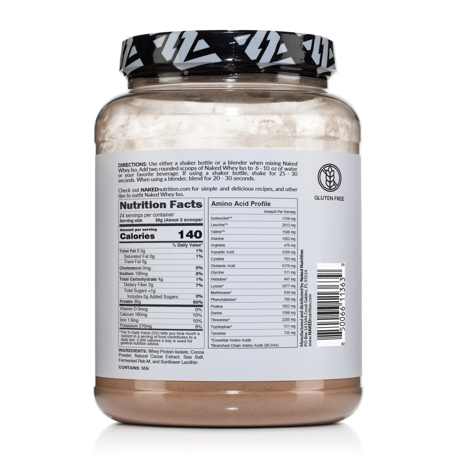 Chocolate Grass-Fed Whey Isolate Protein Powder - Chocolate - Post Workout Protein Blend