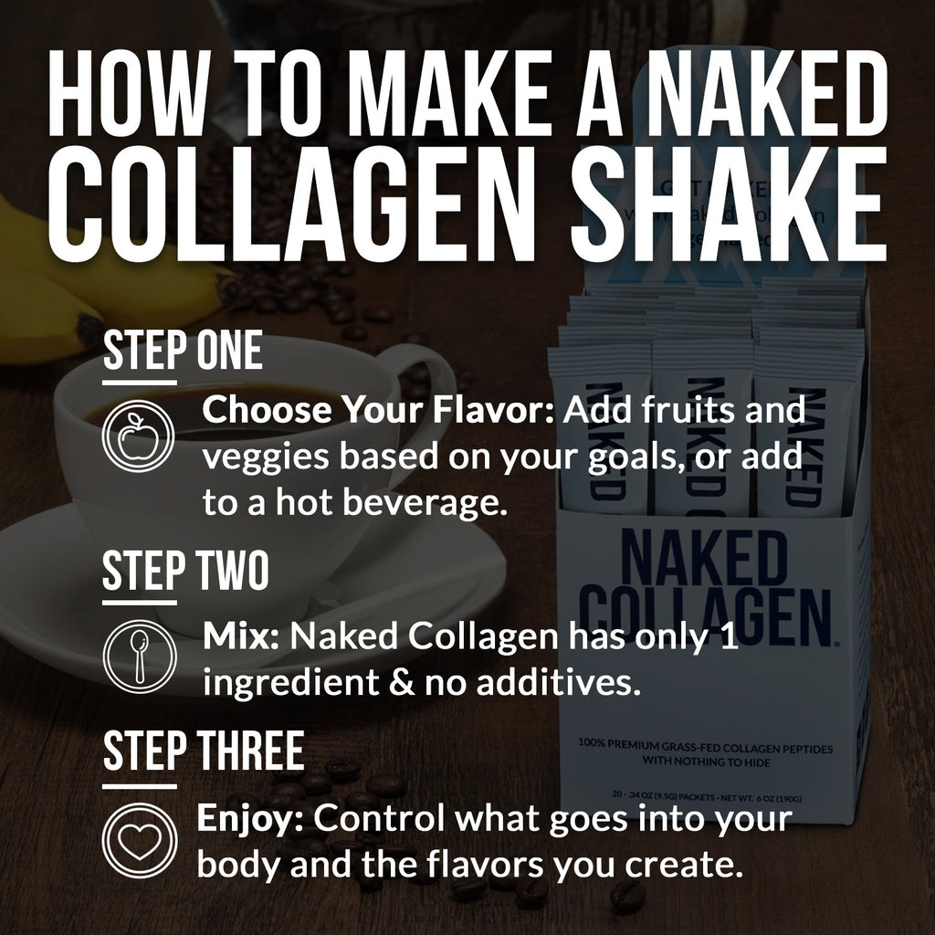 Collagen Peptides Packets - Stick Packs - Unflavored Collagen For Smooth Mixing
