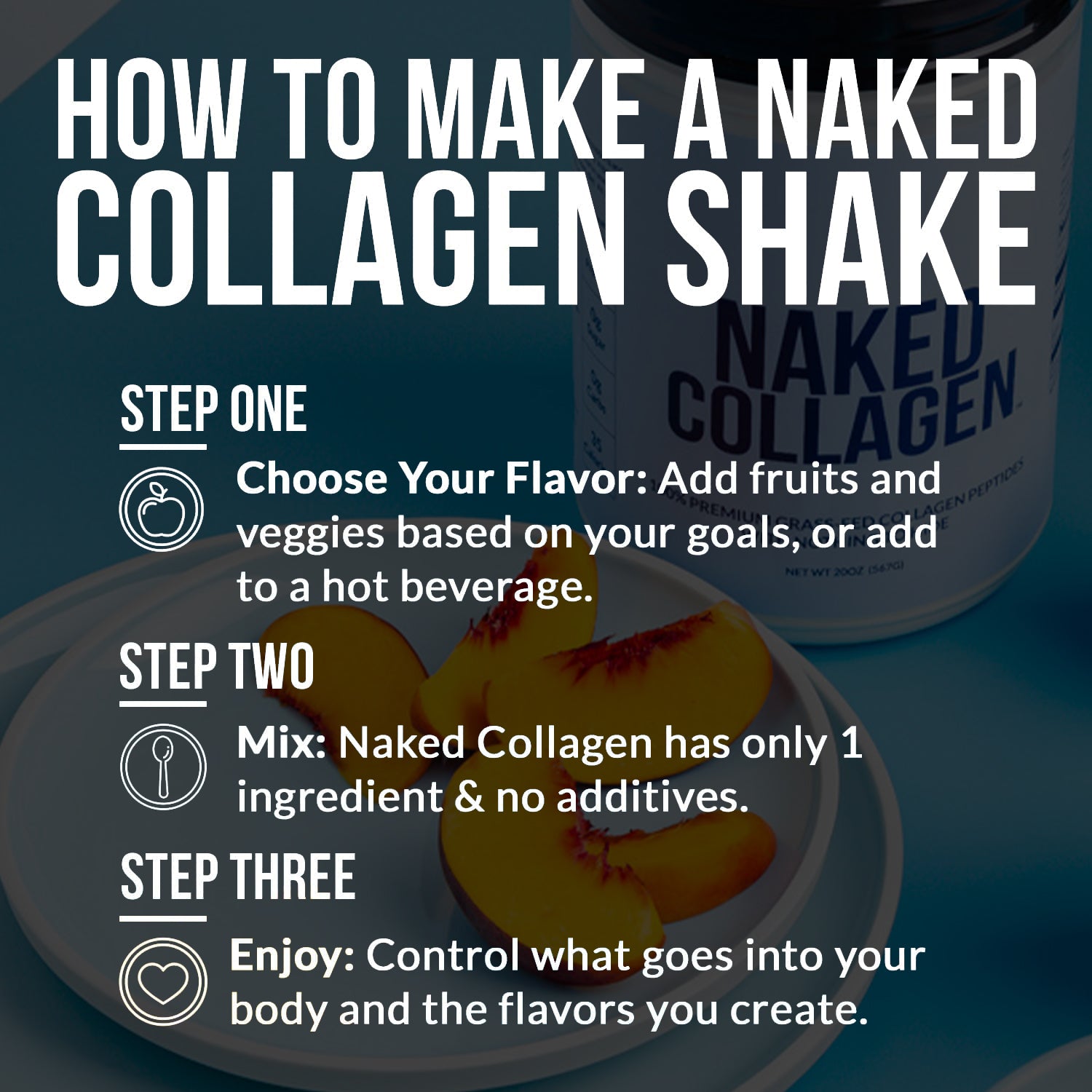 Caramel Collagen Peptides Powder - Caramel Collagen Peptides - Unflavored Collagen For Smooth Mixing