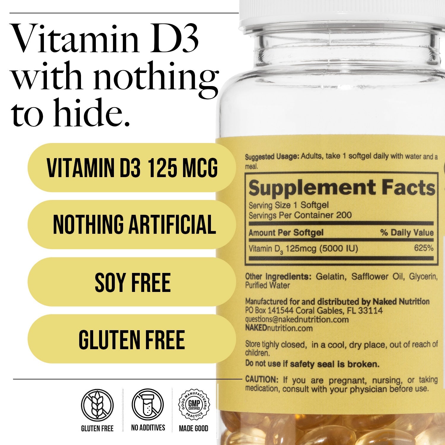 Daily Vitamin D3 Supplement - Vitamin D3 - Daily Active Lifestyle Essential