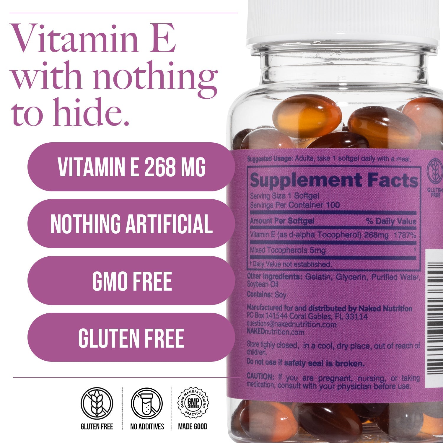 Daily Vitamin E Supplement - Vitamin E - Daily Active Lifestyle Essential