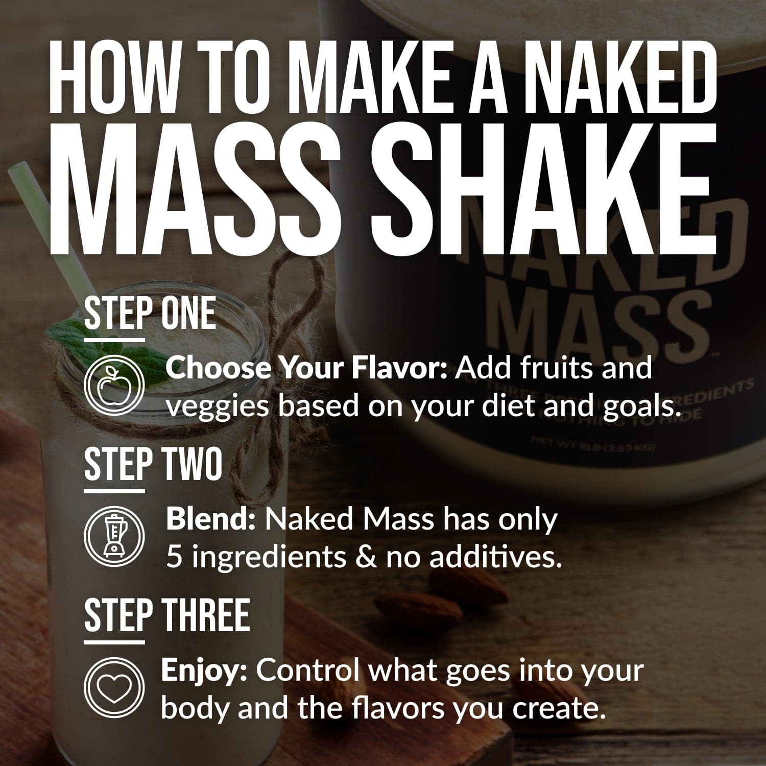 Vanilla Mass Gainer Protein Supplement - Vanilla - Serious Muscle Building Nutrition