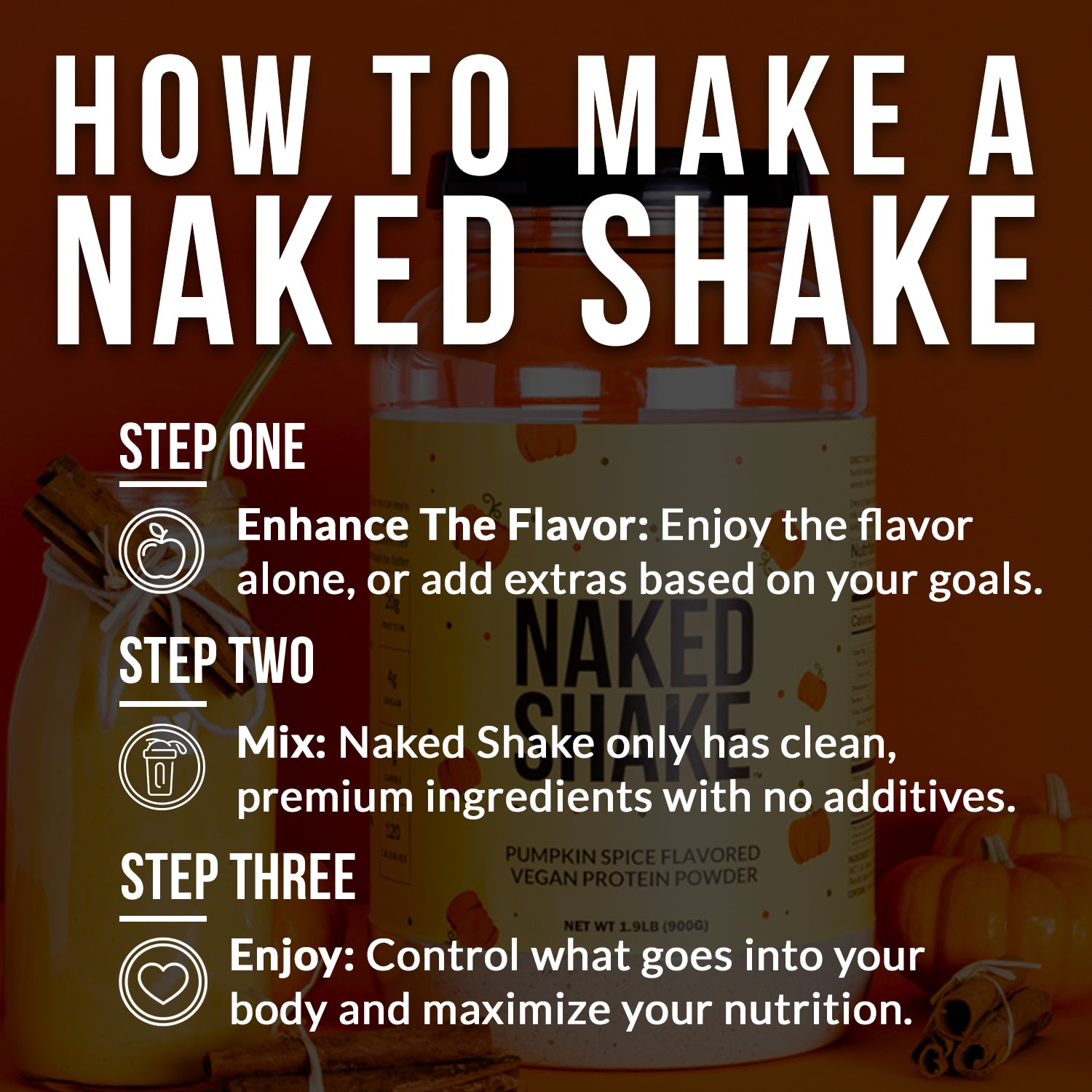 Pumpkin Spice Protein Shake - Pumpkin Spice - Daily Active Lifestyle Essential