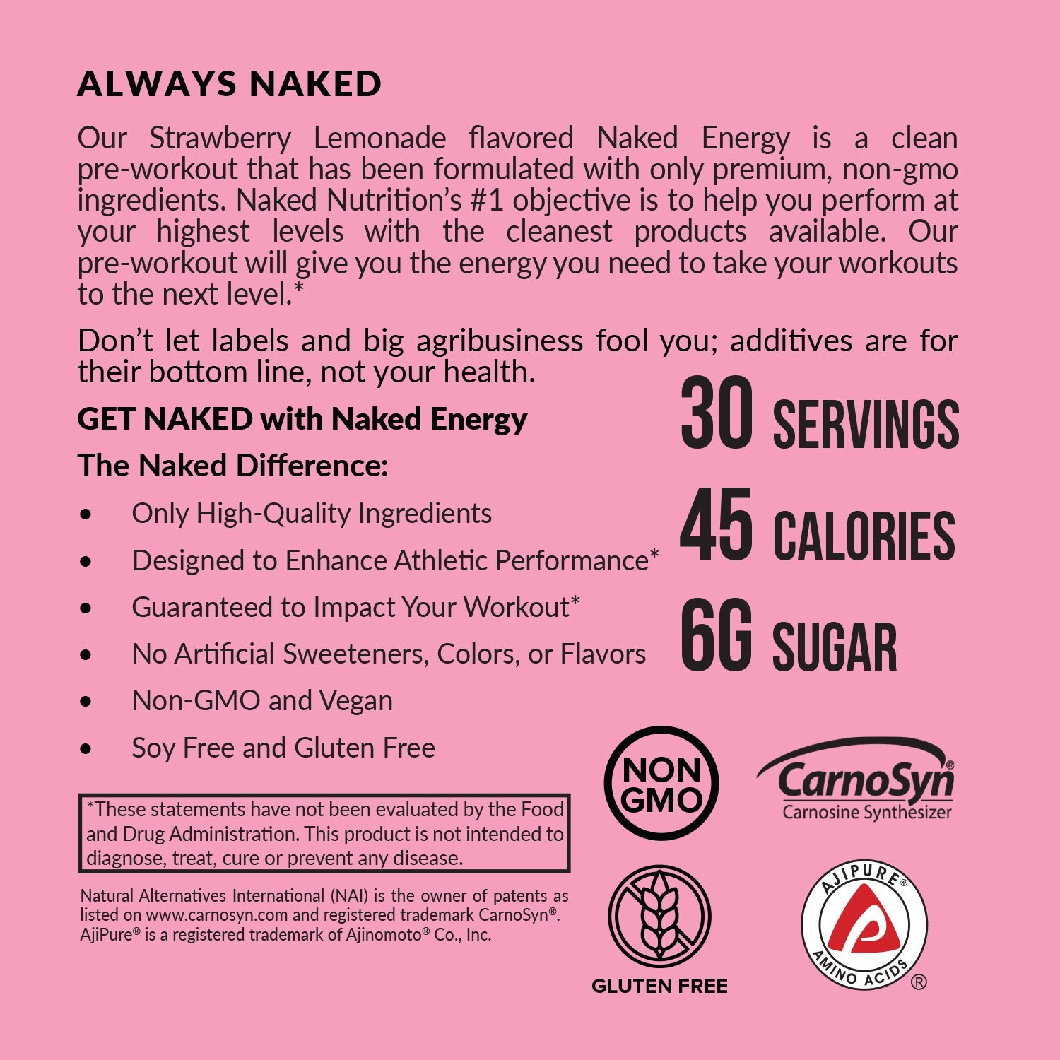 Strawberry Lemonade Pre Workout Supplement - Strawberry Lemonade - Simple Pre Training Boost