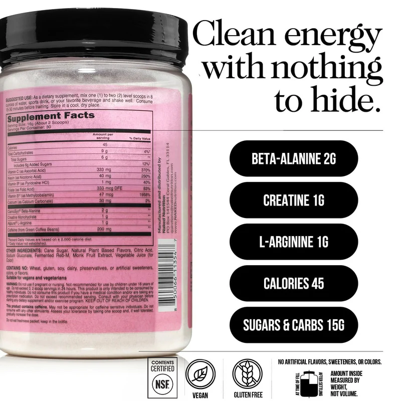 Strawberry Lemonade Pre Workout Supplement - Strawberry Lemonade - Simple Pre Training Boost