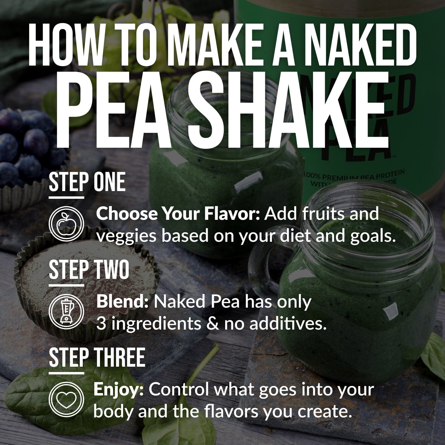 Vanilla Pea Protein Powder - Vanilla - Simple Dairy Free Protein Powder
