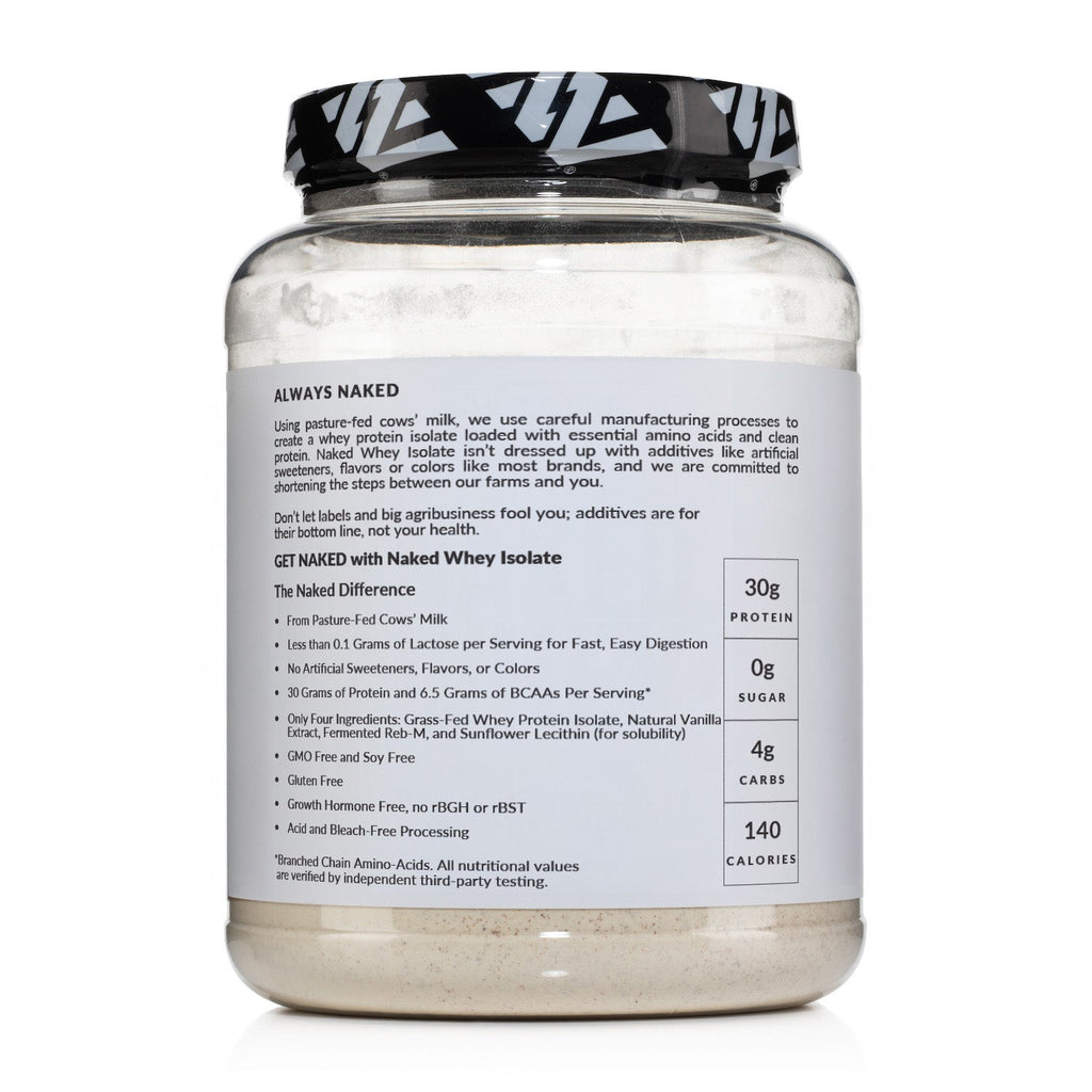 Vanilla Grass-Fed Whey Isolate Protein Powder - Vanilla - Post Workout Protein Blend