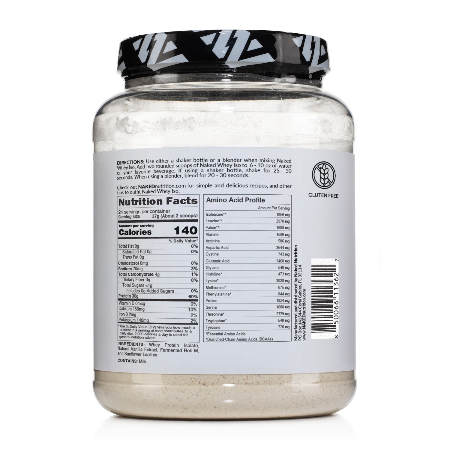 Vanilla Grass-Fed Whey Isolate Protein Powder - Vanilla - Post Workout Protein Blend