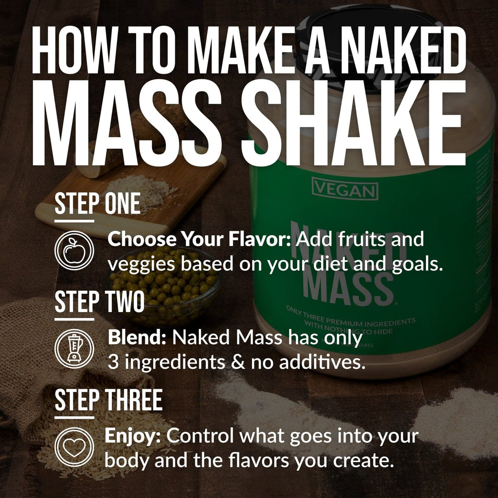 Vegan Mass Gainer Supplement - Unflavored (Vegan) - Serious Muscle Building Nutrition