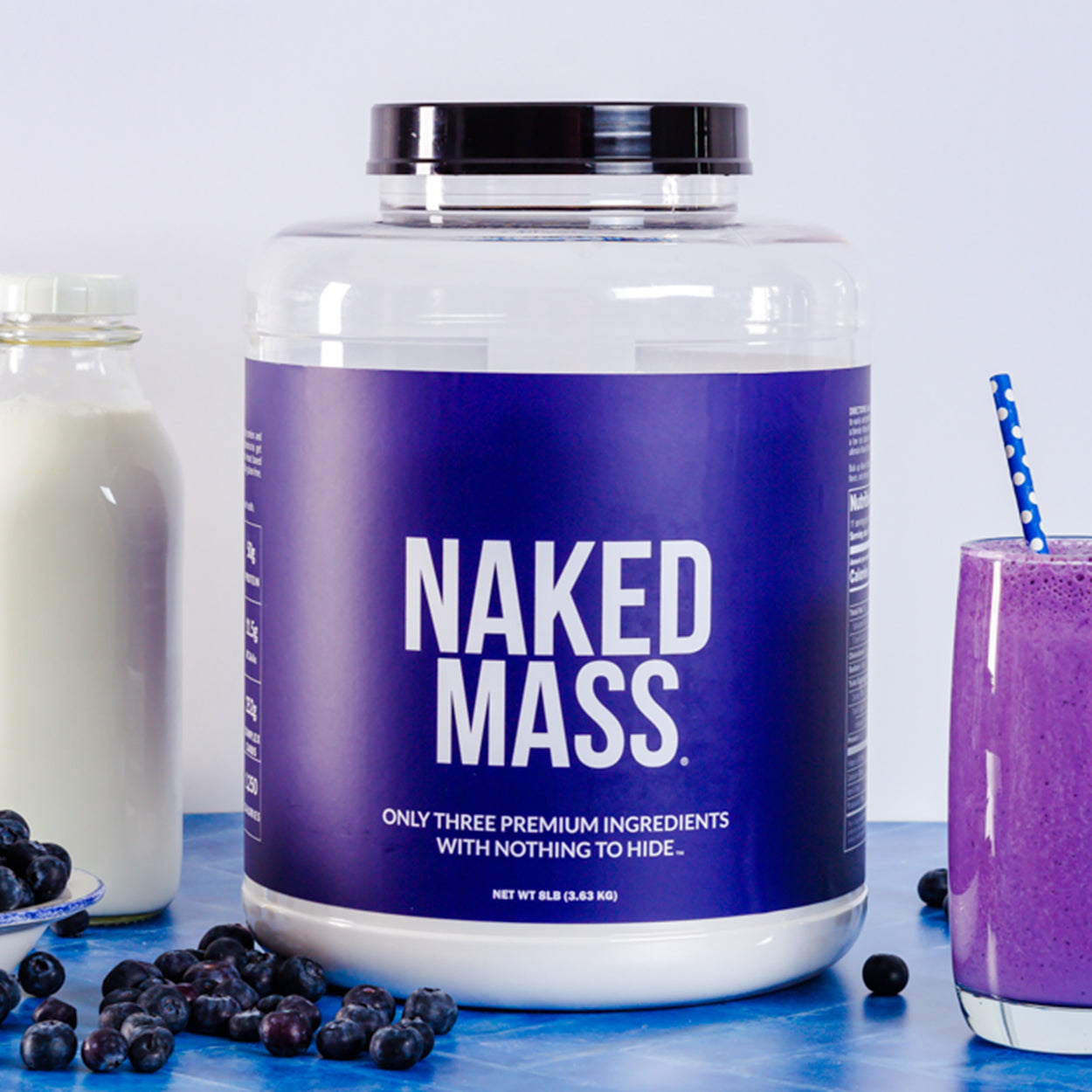 Mass Gainer Protein Supplement - Unflavored 12LB - Serious Muscle Building Nutrition